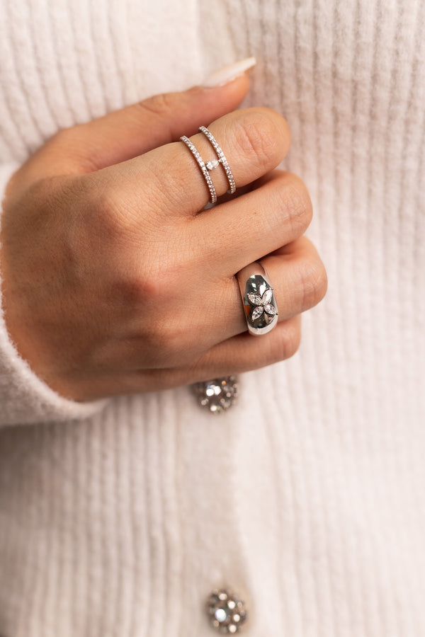 Bombé Marquise Ring