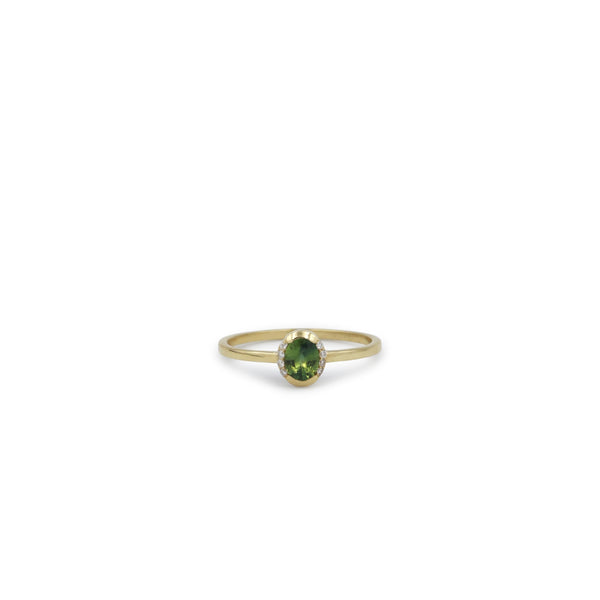 Green Sapphire Ring