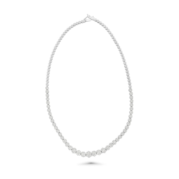 Flower Illusion Bridal Necklace