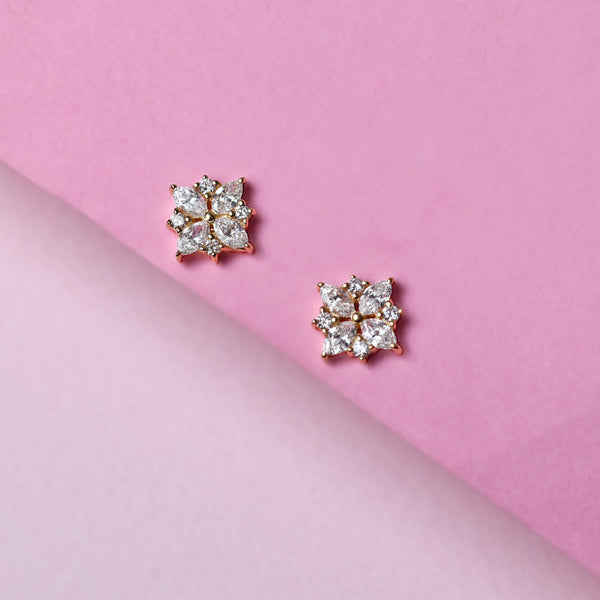 Flower Diamond Earrings