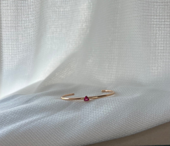 Trillion Tourmaline Bangle - Saudi Gold Jewelry online store