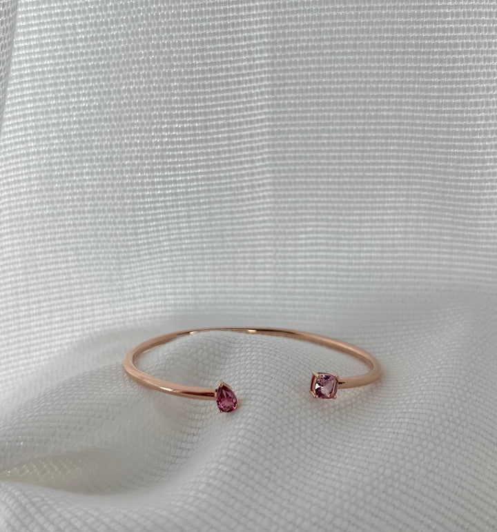 Tourmaline Bangle - Gold Jewelry