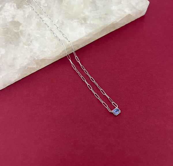 Sapphire Paperclip Chain