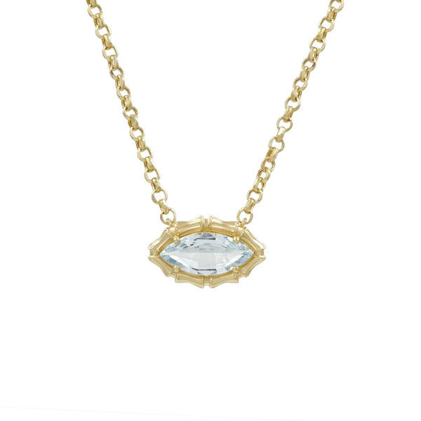 Bamboo Marquise Necklace