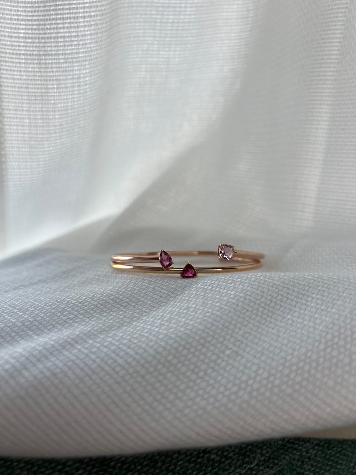 Tourmaline Bangle - Gold Jewelry