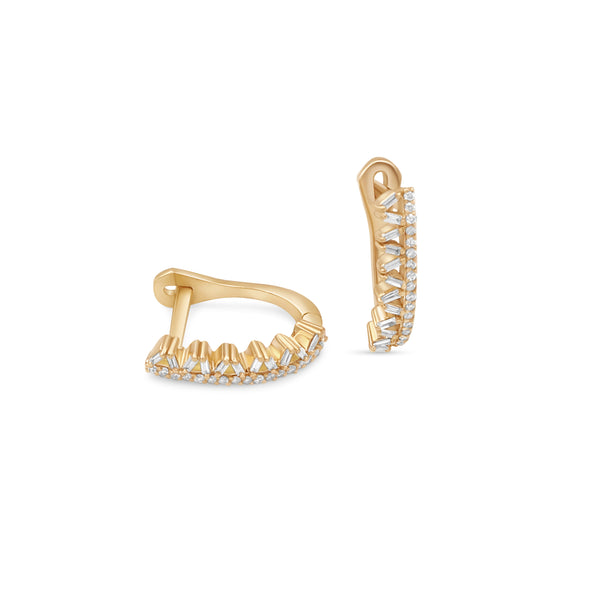 Scattered Diamonds Hoops