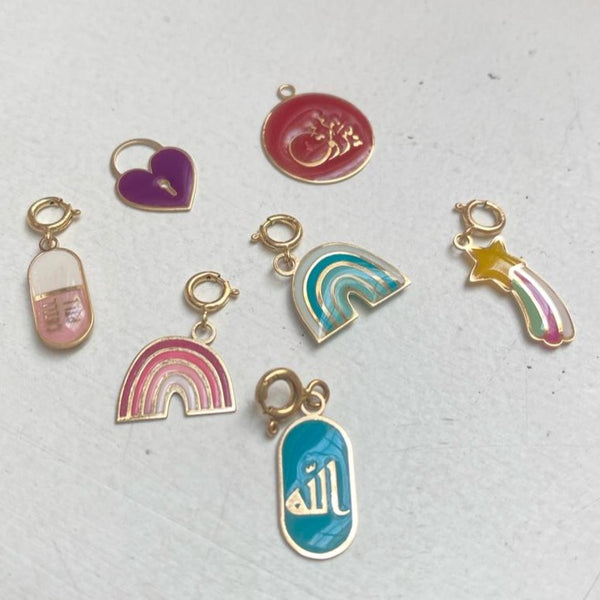 Enamel Allah charm