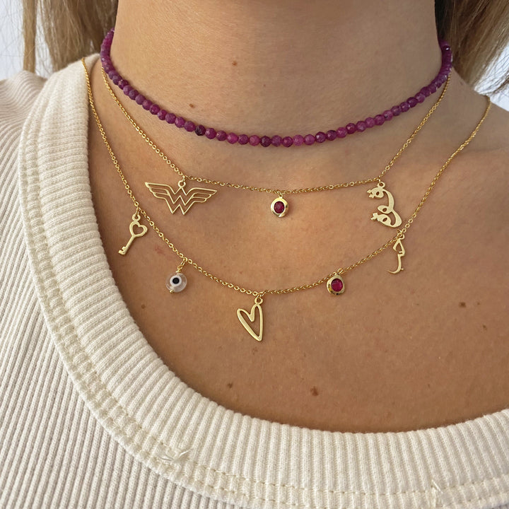 Silver Charms Necklace